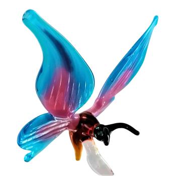 Orchideenstab - Schmetterling (normale Ausführung, rosa-hellblau)